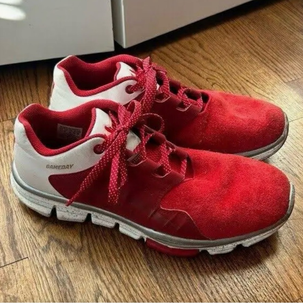 IU Adidas Indiana Hoosiers Gameday Sneakers Shoes Red - Men's Size Us 13 - Picture 2 of 7